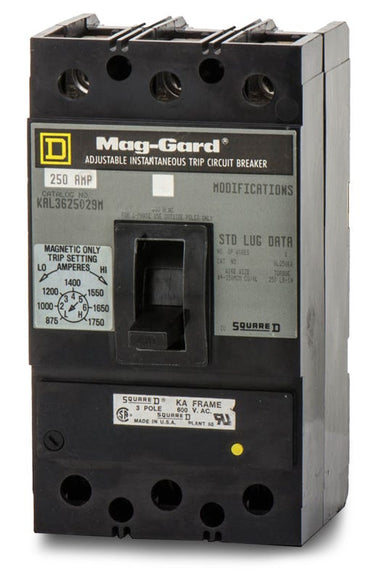 Square D KAL3625029M 3 Pole Circuit Breaker