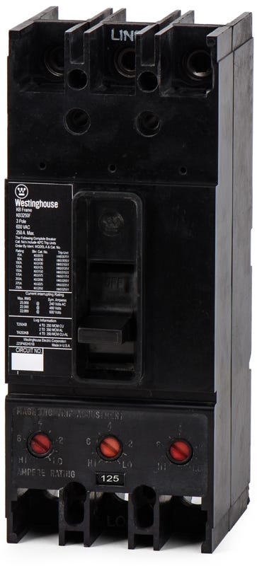 Cutler-Hammer / Westinghouse KB3125 3 Pole Circuit Breaker