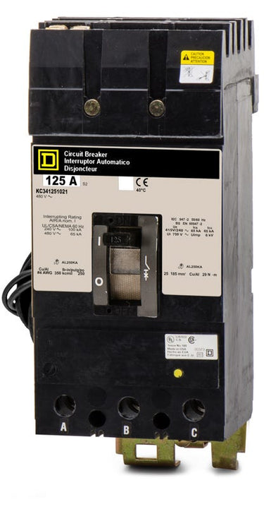 Square D KC341251021 3 Pole Circuit Breaker