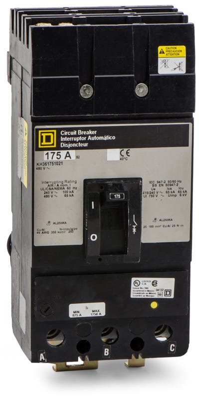 Square D KH361751021 3 Pole Circuit Breaker