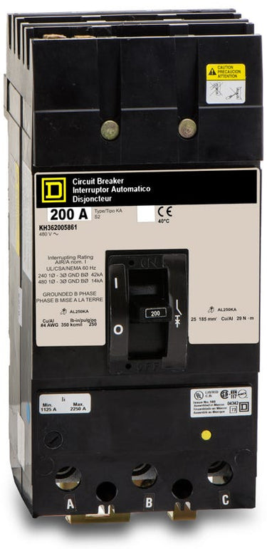 Square D KH362005861 3 Pole Circuit Breaker