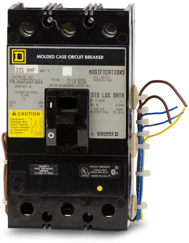 Square D KHL3622522DC1616 3 Pole Circuit Breaker