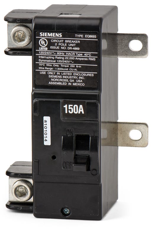 Siemens MBK150A 2 Pole Circuit Breaker