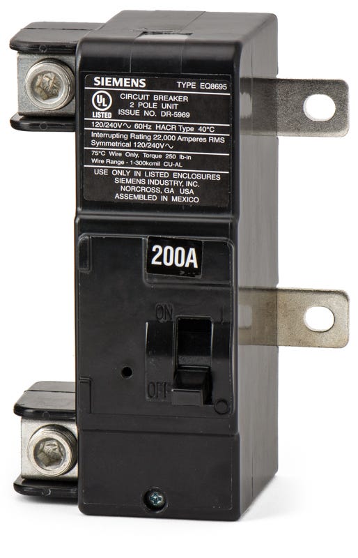 Siemens MBK200A 2 Pole Circuit Breaker