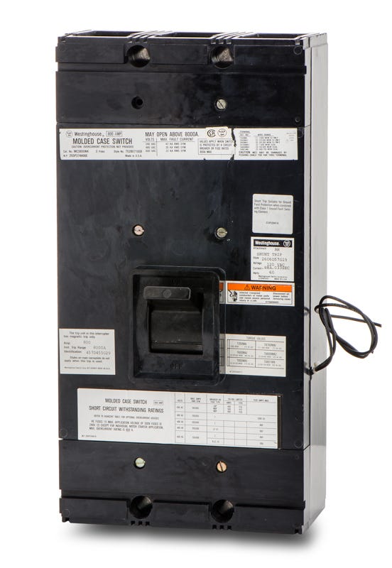 Westinghouse MC3800WK 3 Pole Circuit Breaker