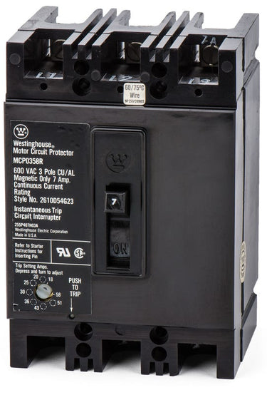 Cutler-Hammer / Westinghouse MCP0358R 3 Pole Circuit Breaker