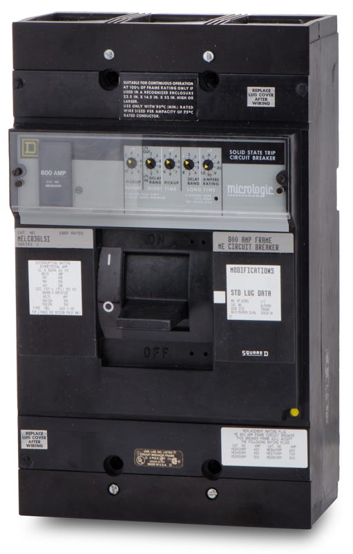 Square D MELC836LSI 3 Pole Circuit Breaker