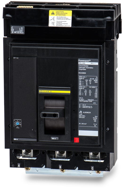 Square D MGA36800 3 Pole Circuit Breaker