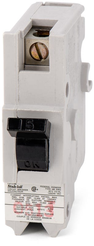 Federal Pacific NB111015 1 Pole Circuit Breaker