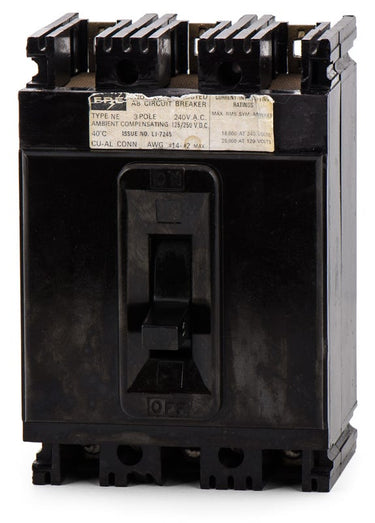 Federal Pacific NE233015 3 Pole Circuit Breaker