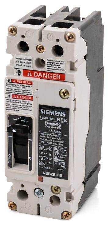 Siemens NEB2B045B 2 Pole Circuit Breaker