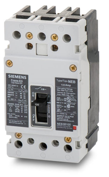 Siemens NEB3B100B 3 Pole Circuit Breaker