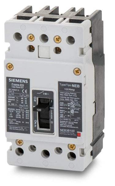 Siemens NEB3B100B 3 Pole Circuit Breaker