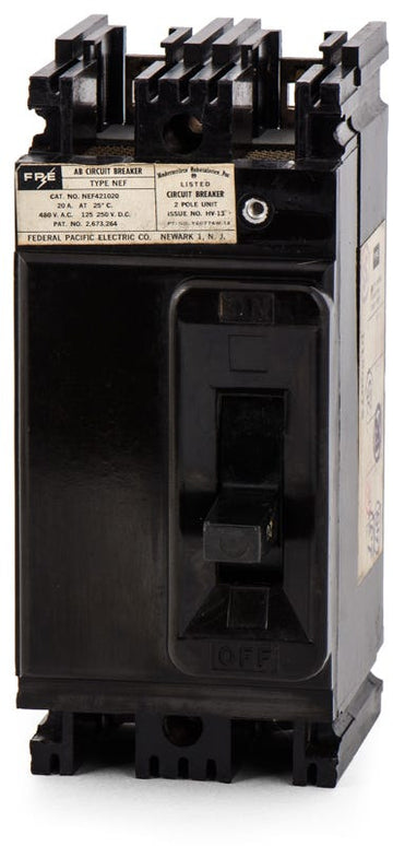 Federal Pacific NEF421020 2 Pole Circuit Breaker