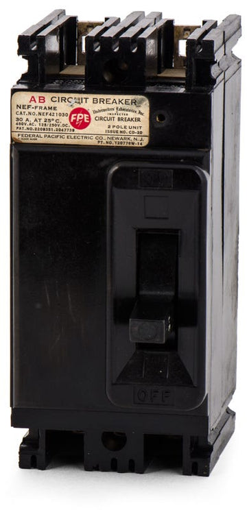 Federal Pacific NEF421030 2 Pole Circuit Breaker