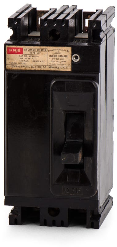 Federal Pacific NEF421050 2 Pole Circuit Breaker