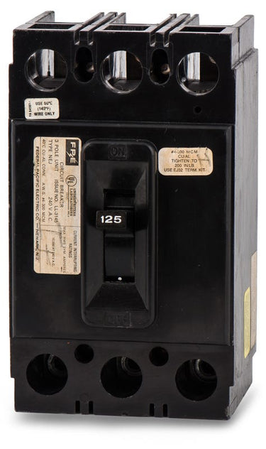 Federal Pacific NEJ231125 3 Pole Circuit Breaker