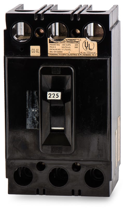 Federal Pacific NEJ231225NA 3 Pole Circuit Breaker