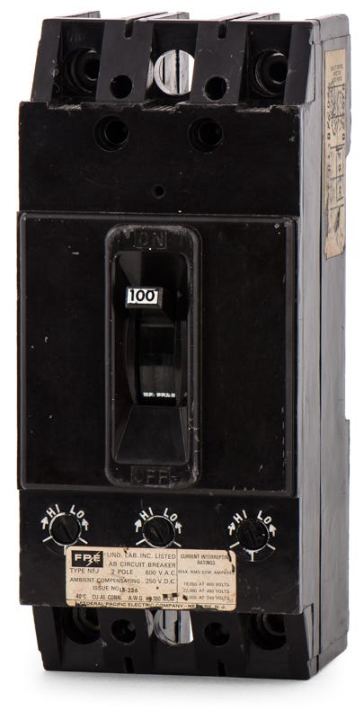 Federal Pacific NFJ623100 2 Pole Circuit Breaker