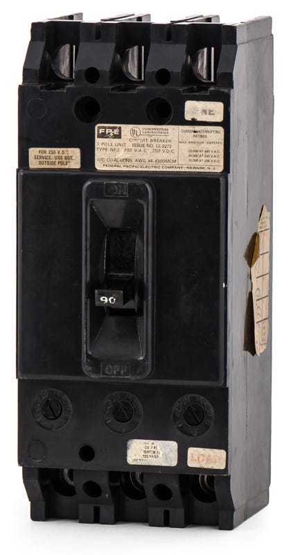 Federal Pacific NFJ633090 3 Pole Circuit Breaker