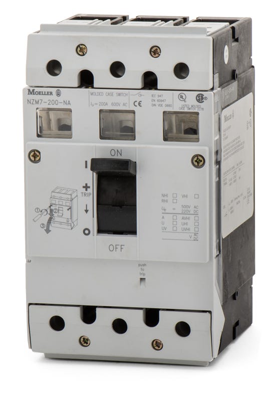 Moeller Electric NZM7-200-NA 3 Pole Circuit Breaker