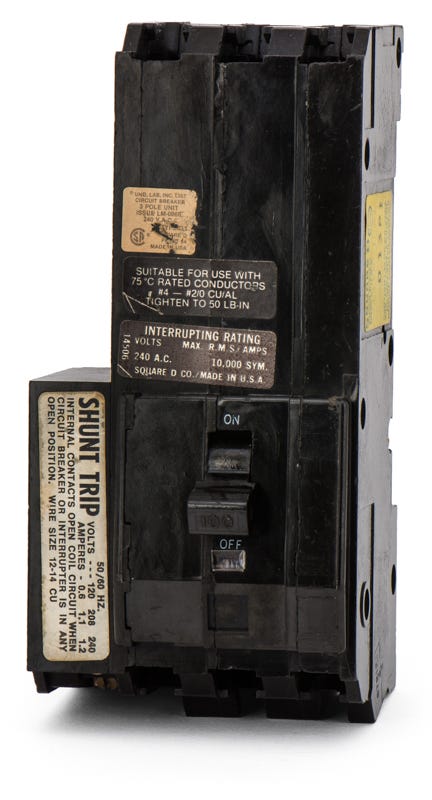 Square D Q13100-1021 3 Pole Circuit Breaker