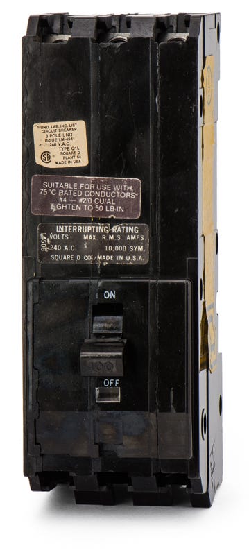 Square D Q1L3100 3 Pole Circuit Breaker