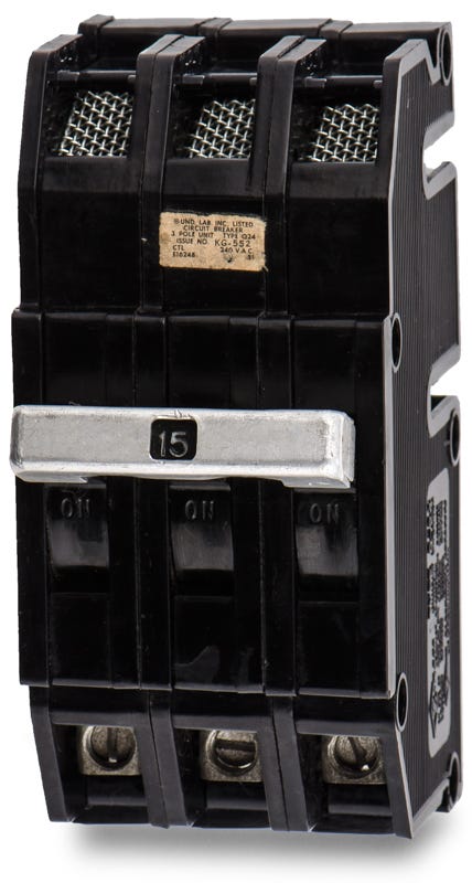 Zinsco Q243015 3 Pole Circuit Breaker