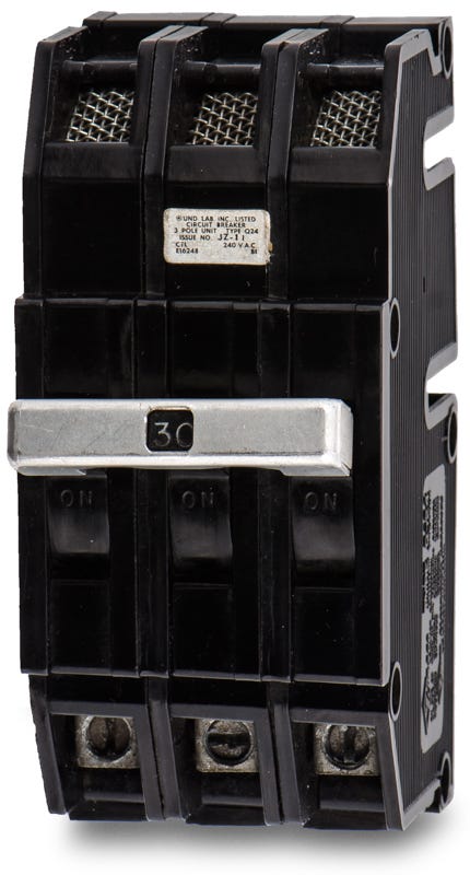 Zinsco Q243030 3 Pole Circuit Breaker