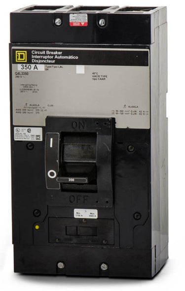 Square D Q4L3350 3 Pole Circuit Breaker