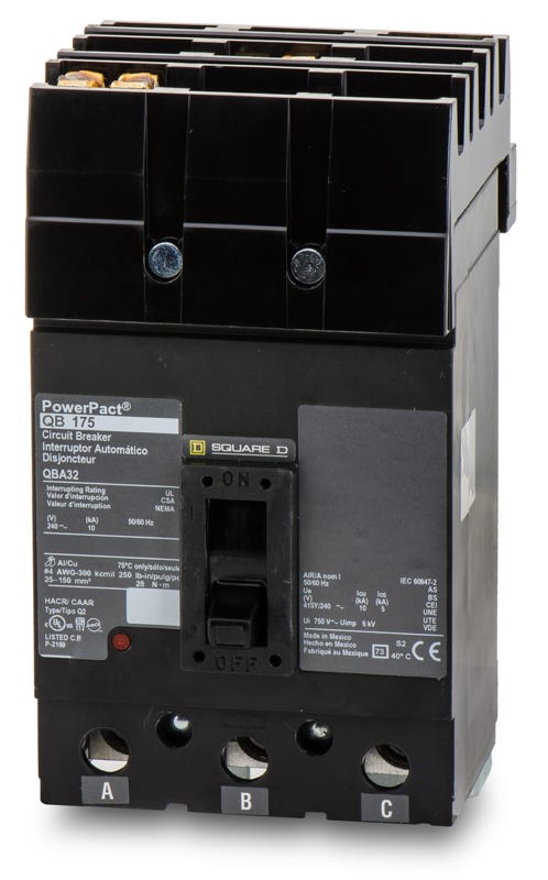 Square D QBA32175 3 Pole Circuit Breaker