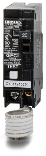 Siemens QF120P 1 Pole Circuit Breaker Ground Fault