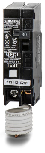 Siemens QF130 1 Pole Circuit Breaker Ground Fault