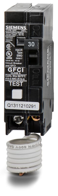 Siemens QF130 1 Pole Circuit Breaker Ground Fault
