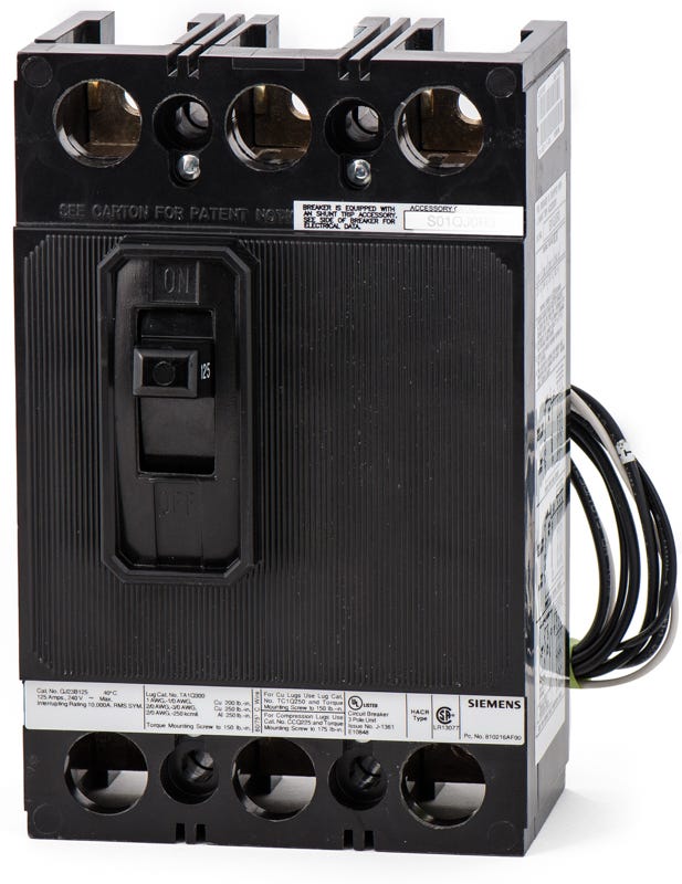 Siemens QJ23B12500S01 3 Pole Circuit Breaker