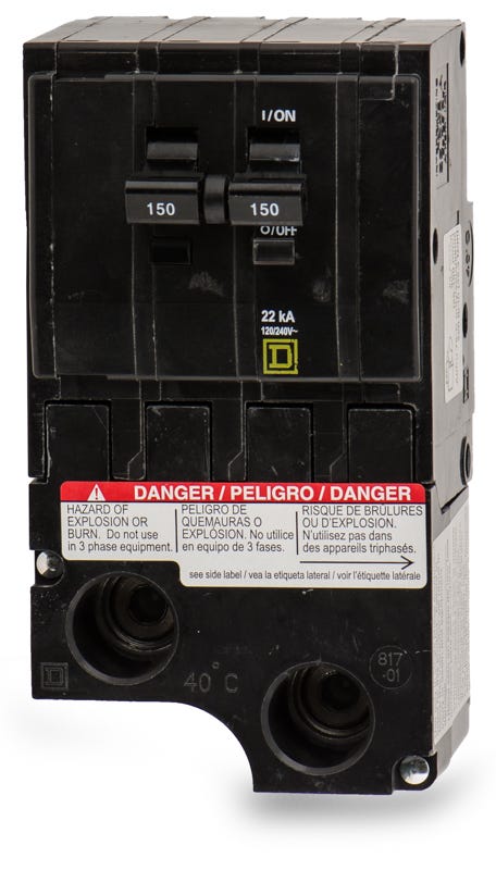 Square D QO2150VH 2 Pole Circuit Breaker