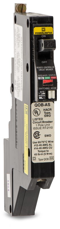 Square D QOB120AS 1 Pole Circuit Breaker