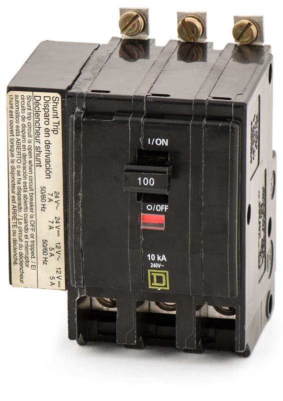 Square D QOB3100-1042 3 Pole Circuit Breaker