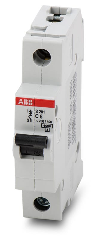 ABB S201-C6 1 Pole Circuit Breaker