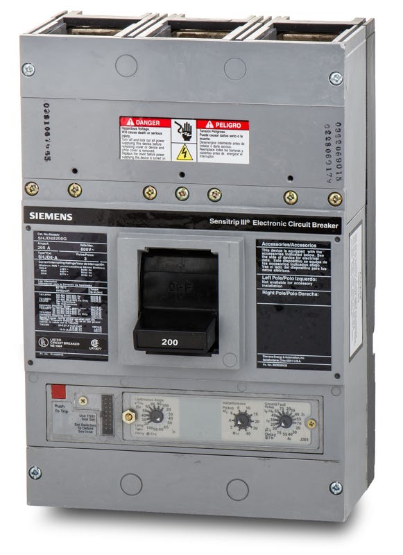 Siemens SHJD69200G 3 Pole Circuit Breaker