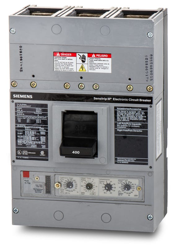 Siemens SJD69400NGT 3 Pole Circuit Breaker
