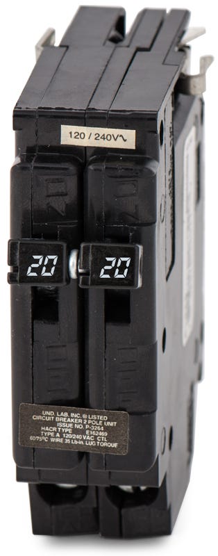 Crouse Hinds TBA220 2 Pole Circuit Breaker