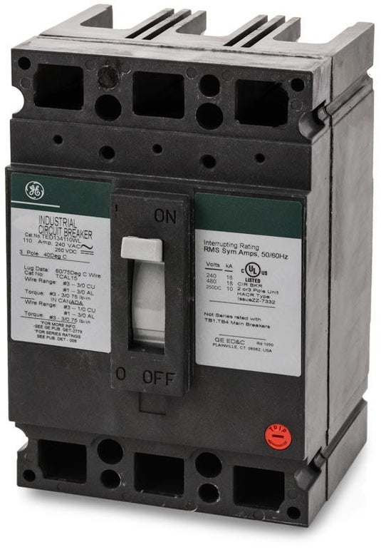 General Electric TED134110WL 3 Pole Circuit Breaker