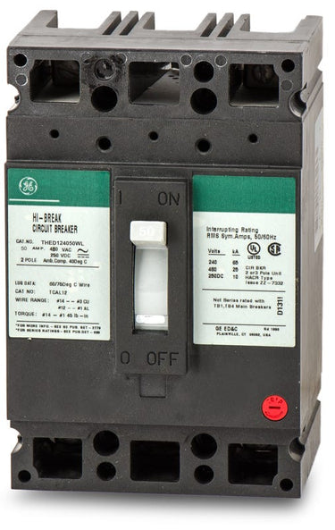 General Electric THED124050WL 2 Pole Circuit Breaker