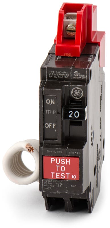 General Electric THQC1120GF 1 Pole Circuit Breaker Ground Fault