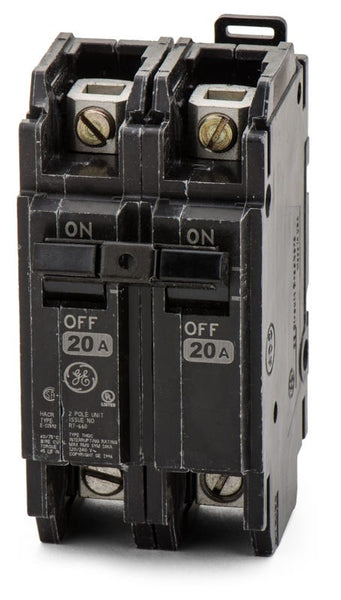 Eaton Cutler-Hammer CHBQC2202120 Circuit Breaker - 2 Pole 20A & 1 Pole 20A Combo, Black
