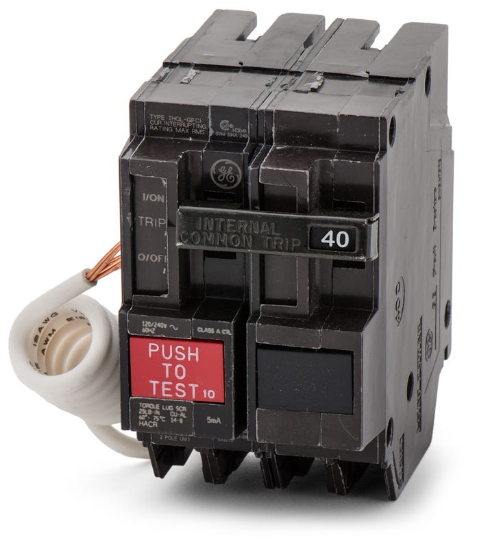 General Electric THQL2140GF 2 Pole Circuit Breaker Ground Fault