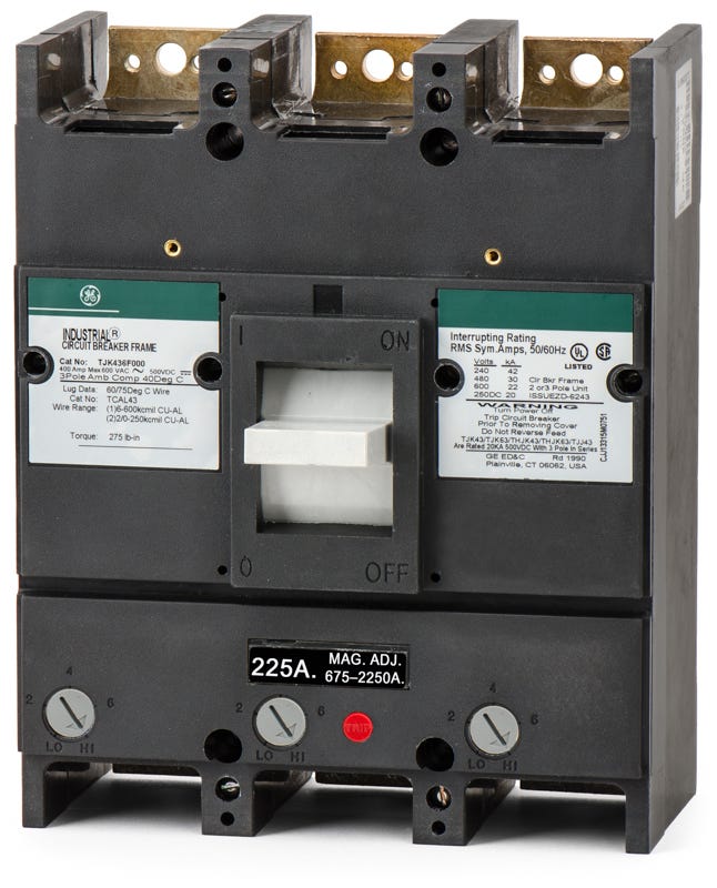 General Electric TJK436225WL 3 Pole Circuit Breaker