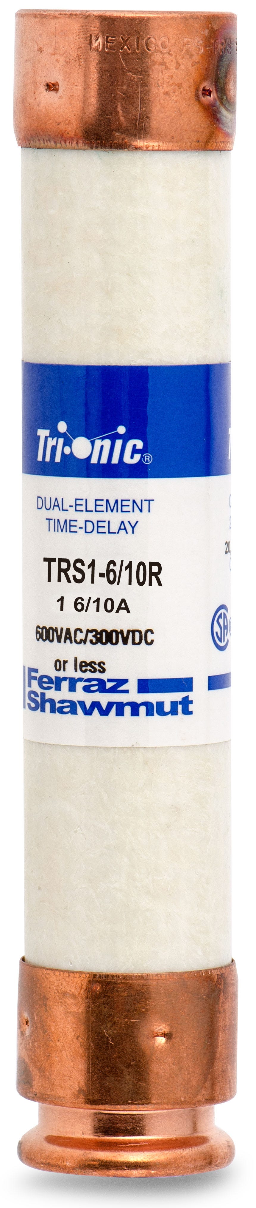 Mersen/Ferraz Shawmut TRS1-6-10R Time Delay Fuse