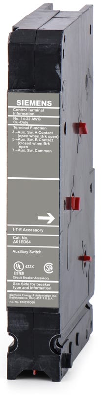 Siemens A01ED64 Auxiliary Switch
